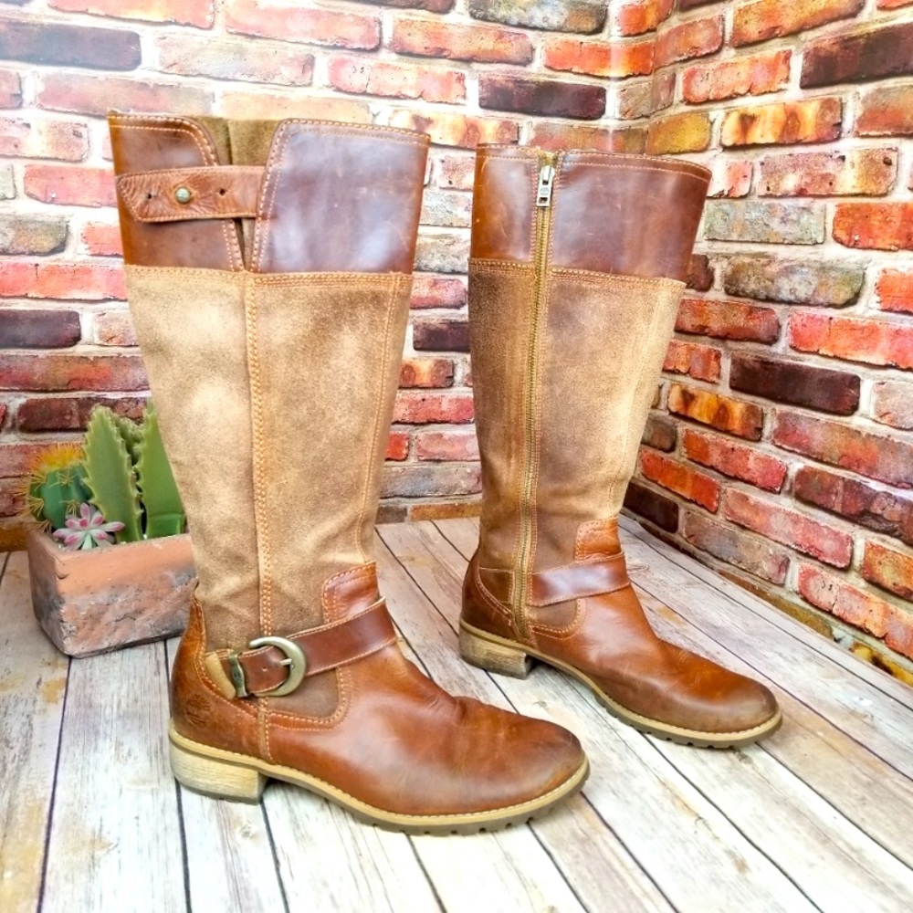 Timberland earthkeeper tall leather boots sz 9.5